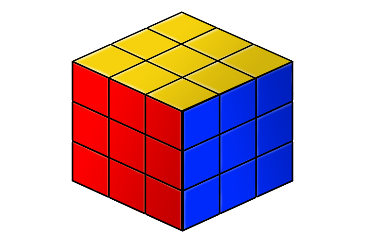 Multiply a number by 3, this will give a cubed answer